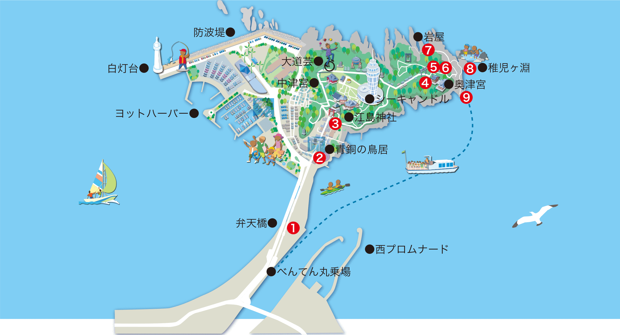 江の島マップ